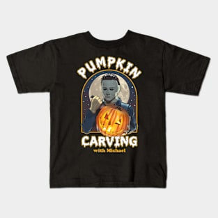 Pumpkin Carving With Michael Kids T-Shirt